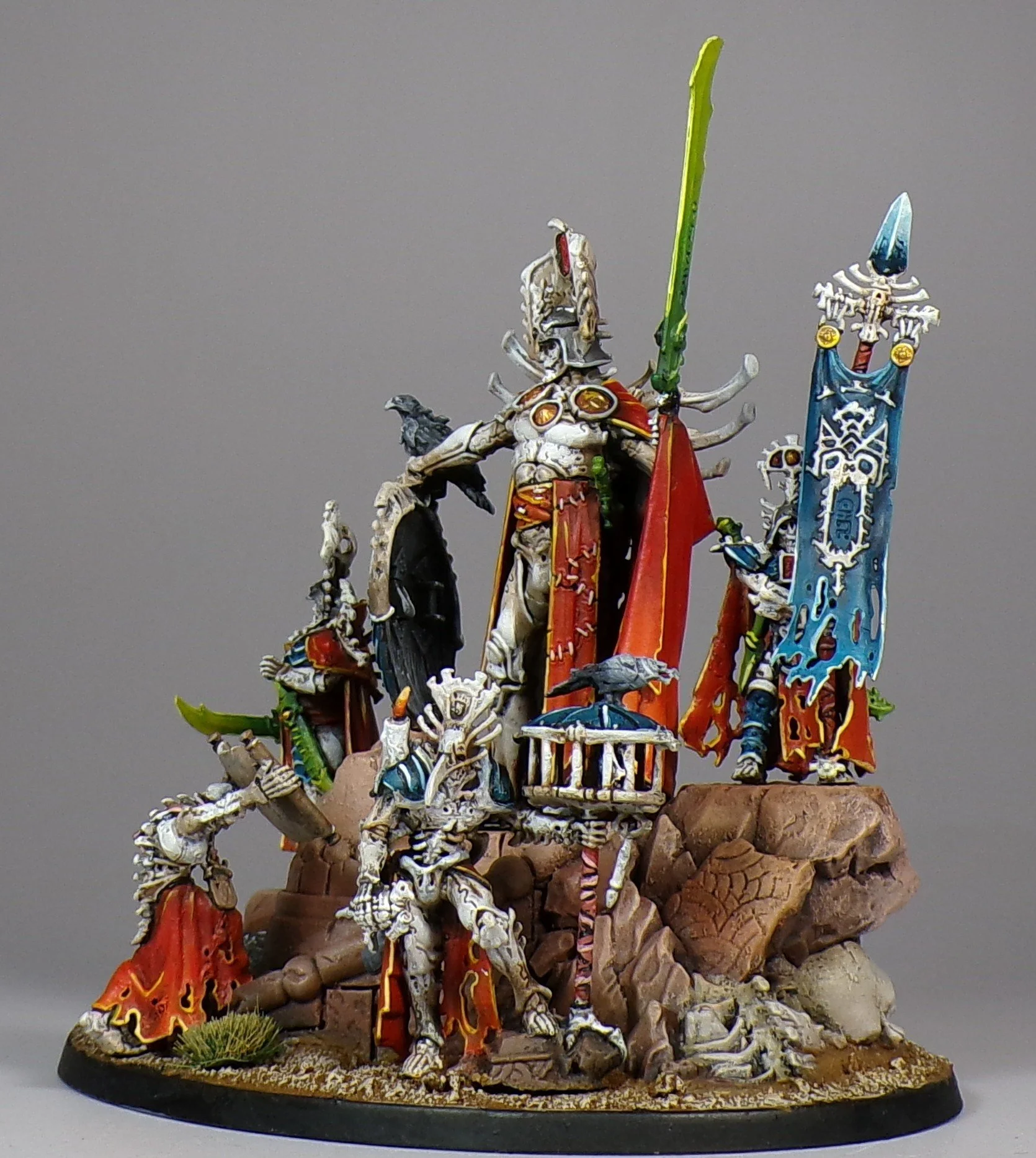 Warhammer Age of Sigmar - Ossiarch Bonereapers raised from the